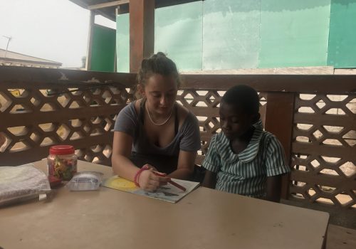 Participant tutoring student