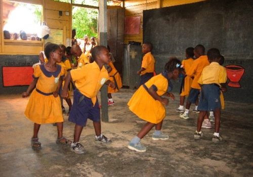 _Students playing in the classroom
